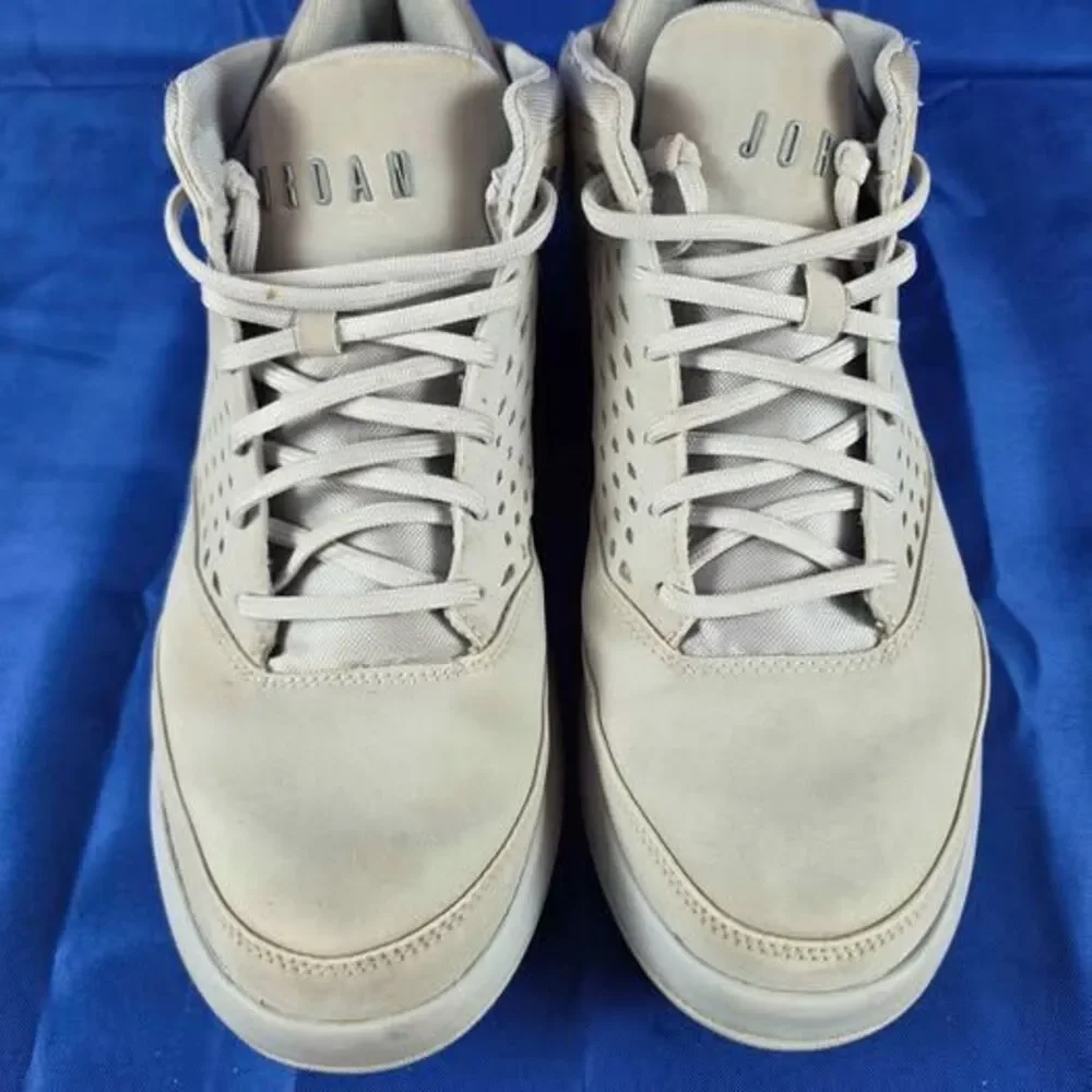Jordan Air Flight Origin 4 Wolf Grey Mid Top Nubuck Sneakers Size 13